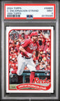 Graded 2024 Topps Christian Encarnacion-Strand #89B65 1989 Topps Rookie RC Baseball Card PSA 9 Mint
