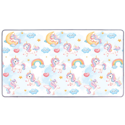 One-Piece Reversible Roll Up Soft Foam Activity Mat for Toddlers