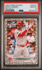 Graded 2022 Topps Holiday Bryce Harper #HW157 Metallic Baseball Card PSA 10 Gem Mint