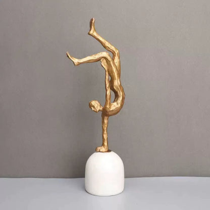 Ornament - Minimalist Black Cast Iron Marble Figure