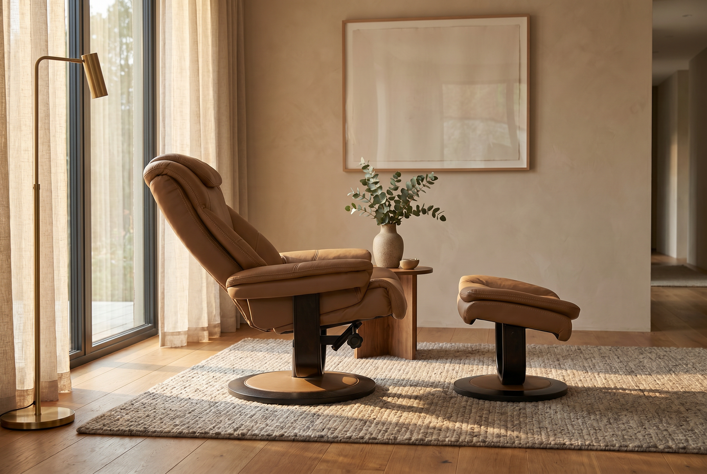 Oslo Euro Recliner w/ Ottoman