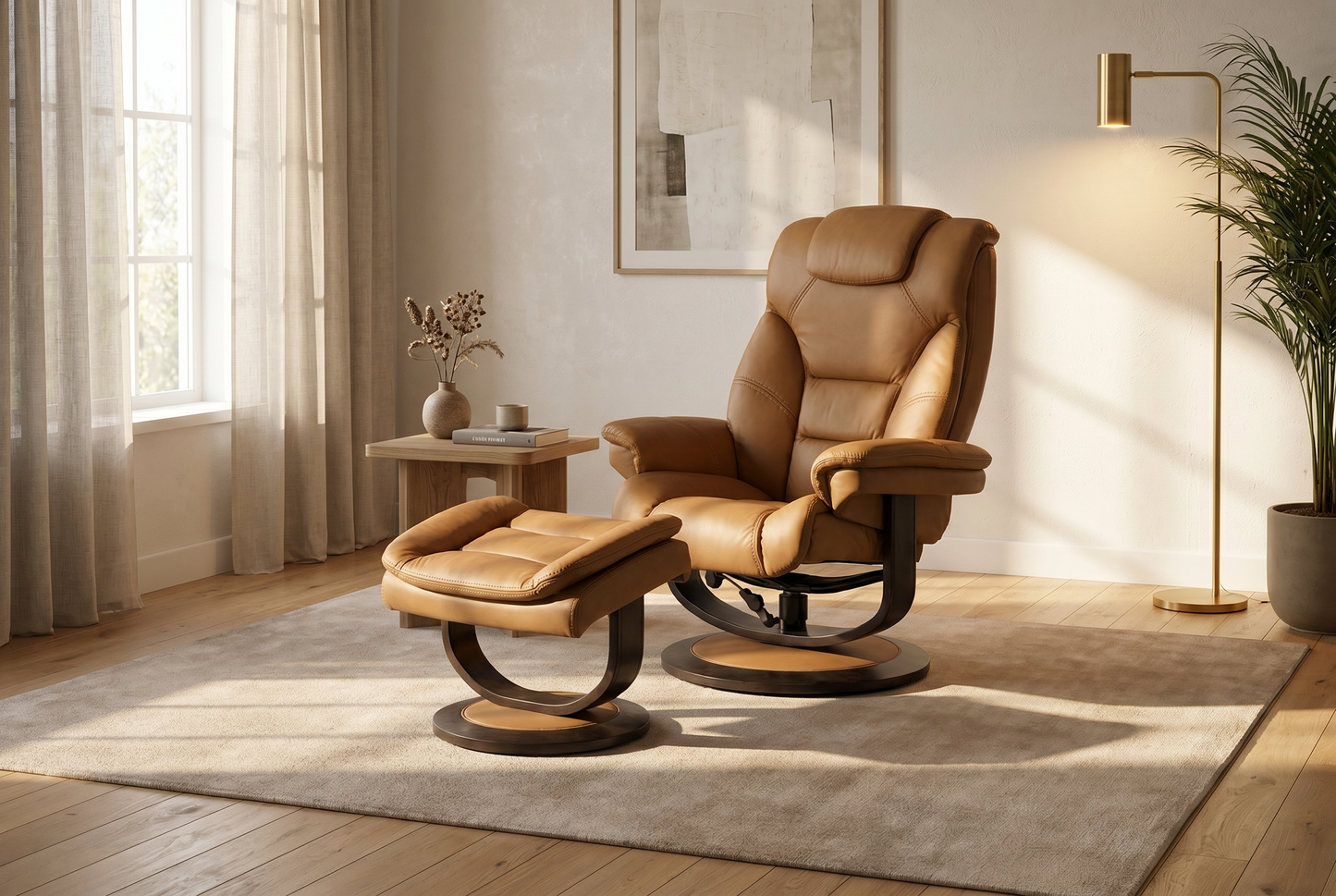 Oslo Euro Recliner w/ Ottoman