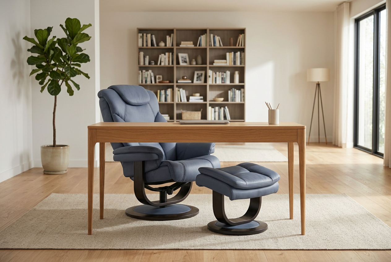Oslo Euro Recliner w/ Ottoman