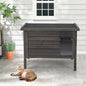 Outdoor Insulated Cat House with All-Round Foam Insulated for Winter-Gray