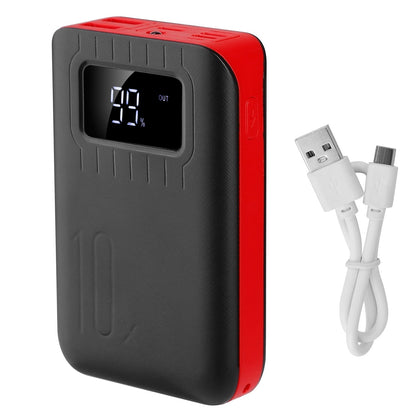 Portable Power Bank with Dual USB Ports and LCD