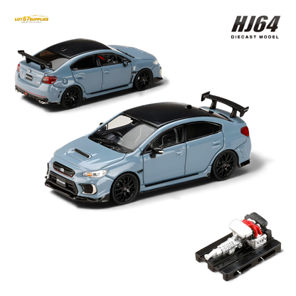 Hobby Japan Subaru S208 NBR Challenge Package - Cool Gray 1:64