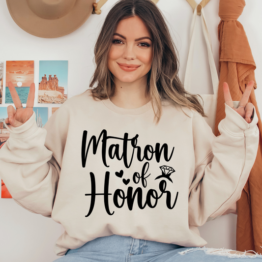 Matron Of Honor Ready To Press DTF Transfers, DTF Hot Peel
