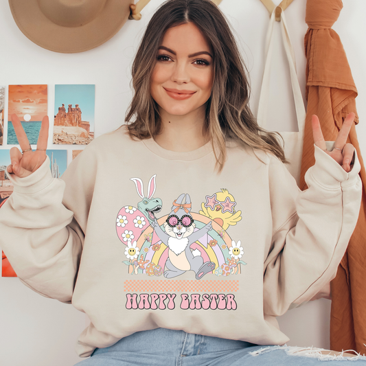 Happy Easter Bunny Ready To Press DTF Transfers, DTF Hot Peel
