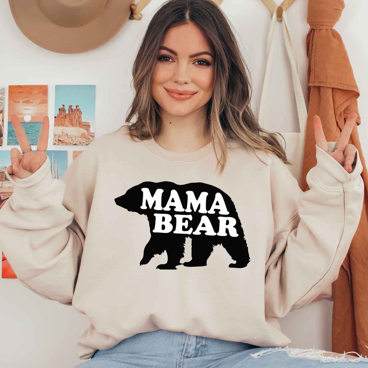 Mama Bear Ready To Press DTF Transfers, DTF Hot Peel