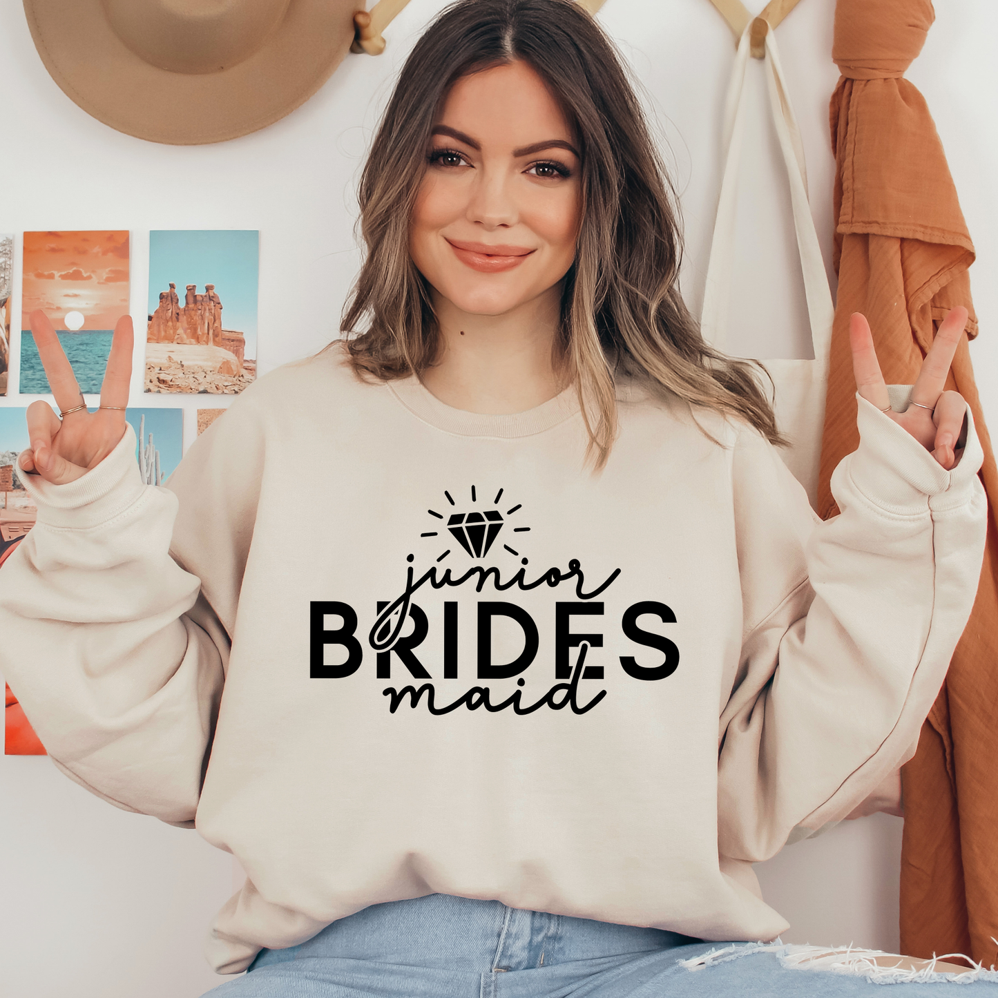 Junior Bridesmaid Ready To Press DTF Transfers, DTF Hot Peel