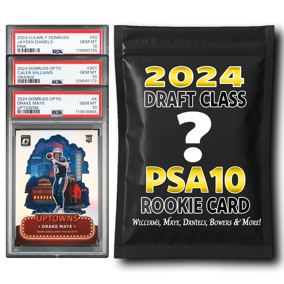 PSA 10 Graded 2024 NFL Rookie Card Mystery Pack (Daniels, Maye, Williams & More!)