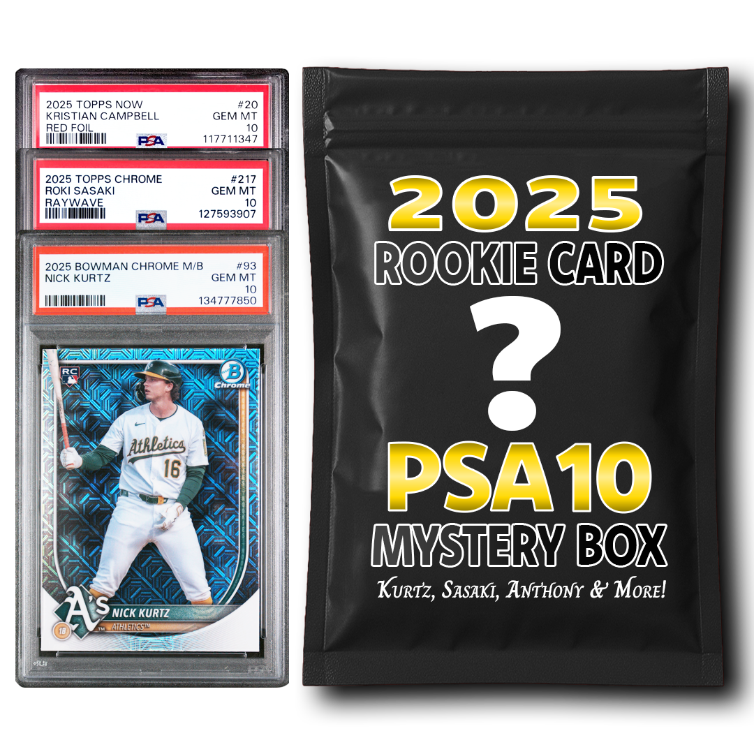 PSA 10 Graded 2025 MLB Baseball Rookie Card Mystery Box (Kurtz, McGonigle, Anthony, Griffin & More!)