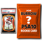 Joe Burrow PSA 10 Graded Rookie Football Card Mystery Pack