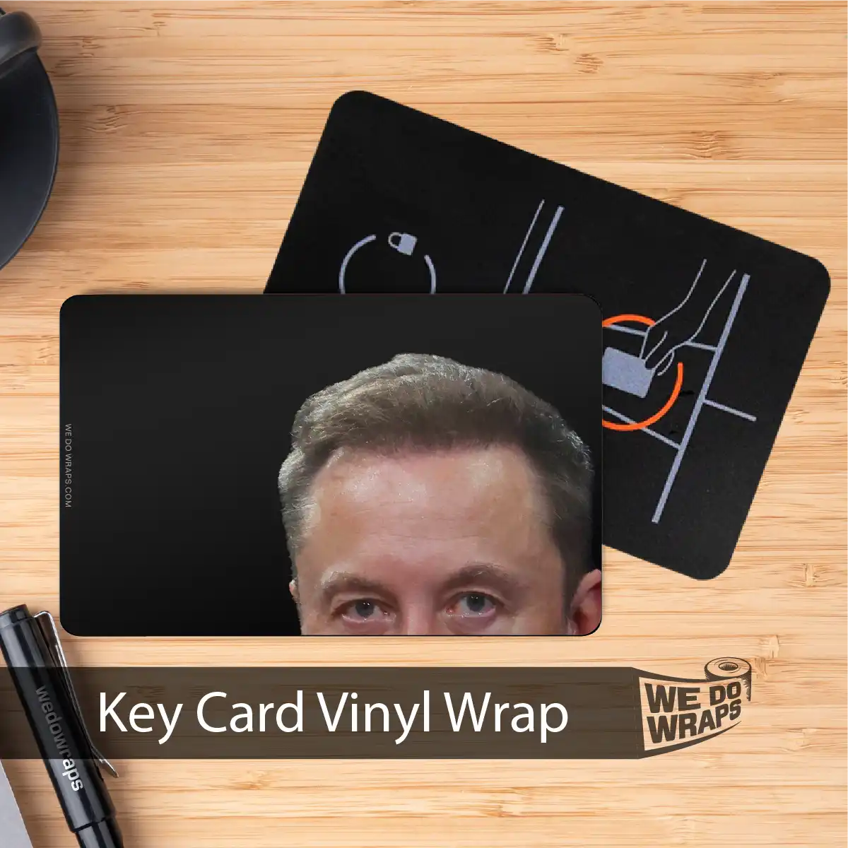Peekaboo Elon Meme | NFC Key Card Wrap