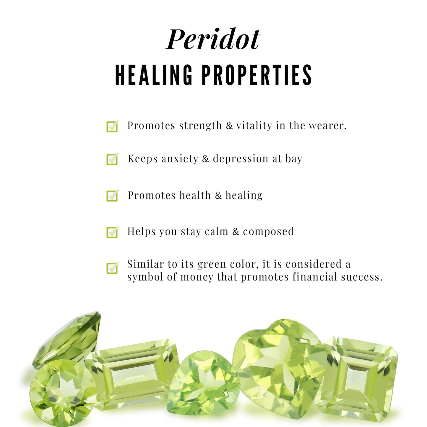 Natural 2 Carat Peridot Heart Engagement Ring with Diamond