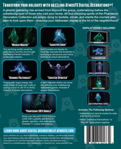 AtmosFX Phantasms Halloween Digital Decoration on USB