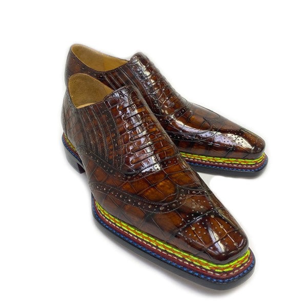 Maurice Phantom Custom Made Alligator Slip-On Shoe - Sport/Rust