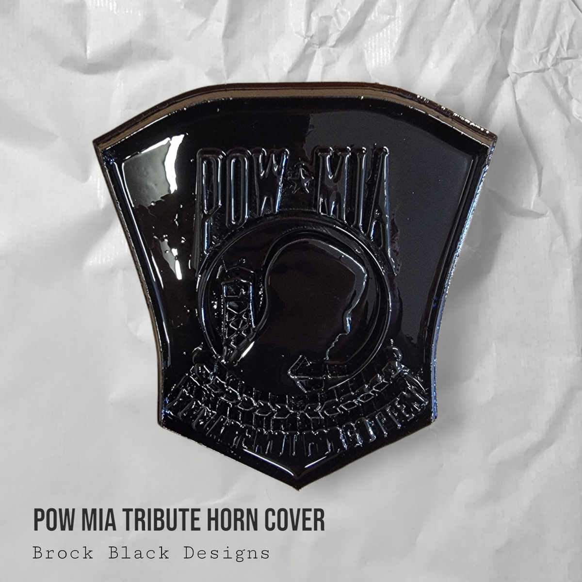POW MIA tribute horn cover