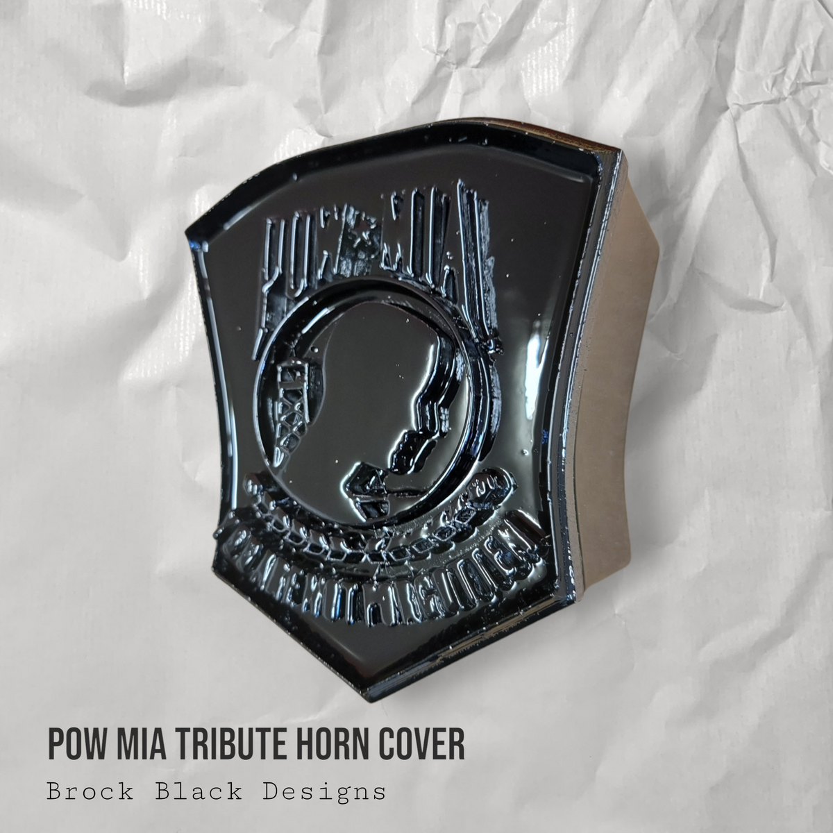 POW MIA tribute horn cover