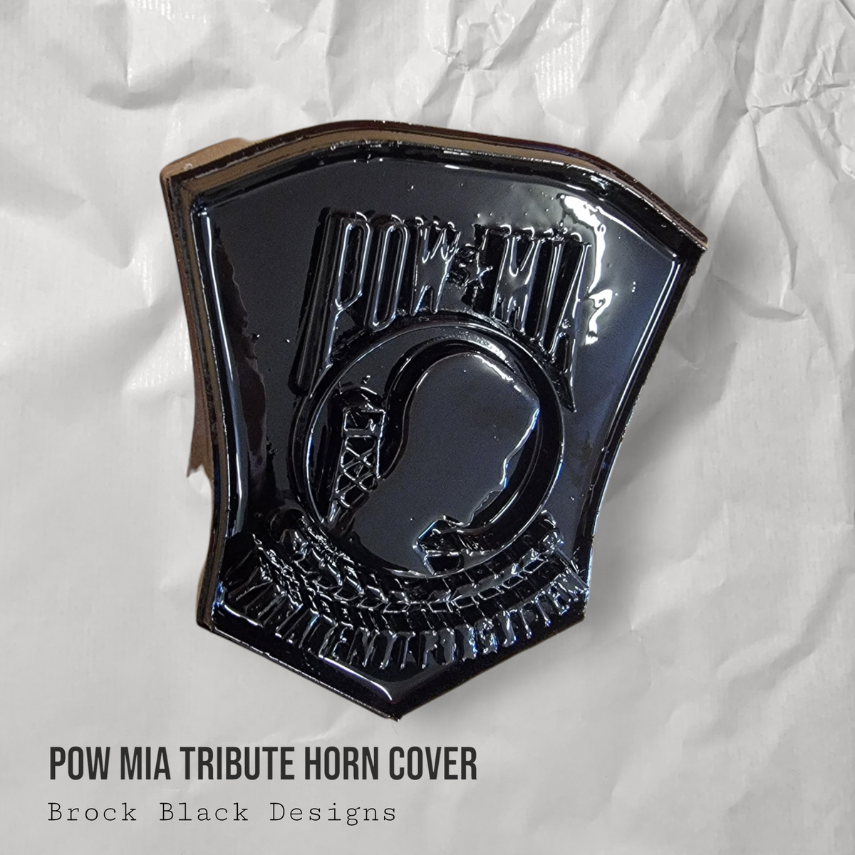 POW MIA tribute horn cover