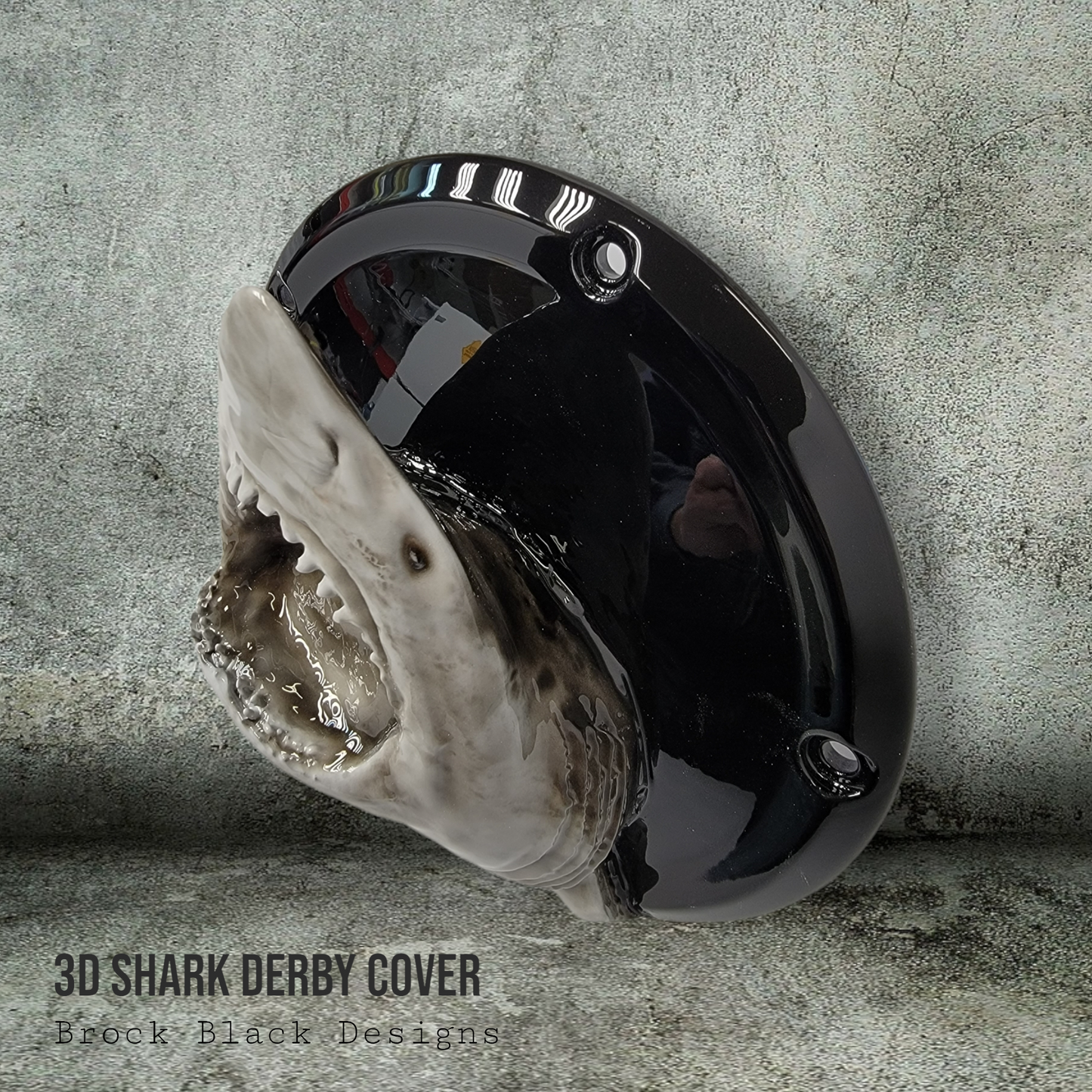 3D Shark derby cover