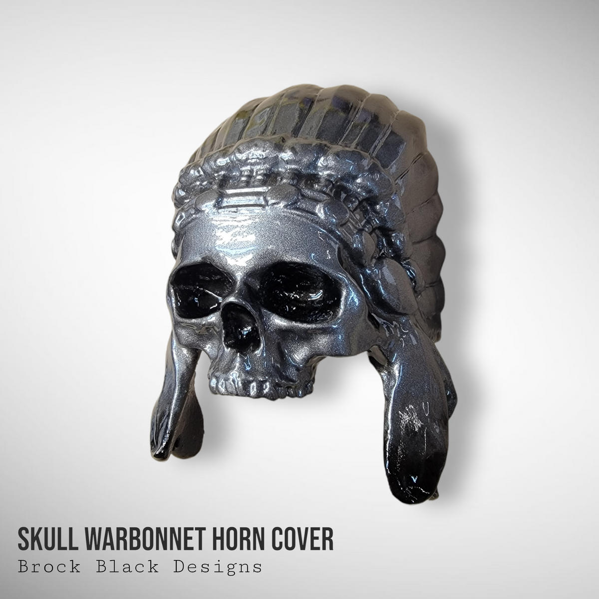 Color match Indian skull warbonnet Horn cover