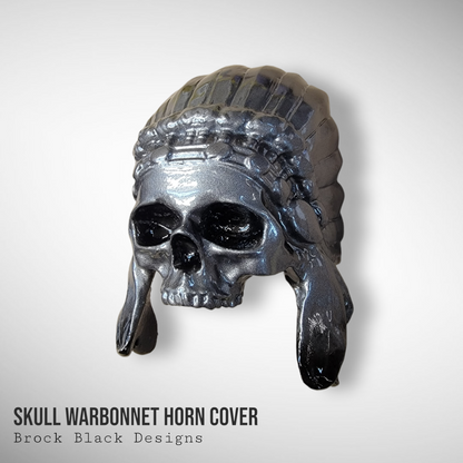 Color match Indian skull warbonnet Horn cover