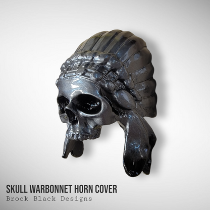 Color match Indian skull warbonnet Horn cover