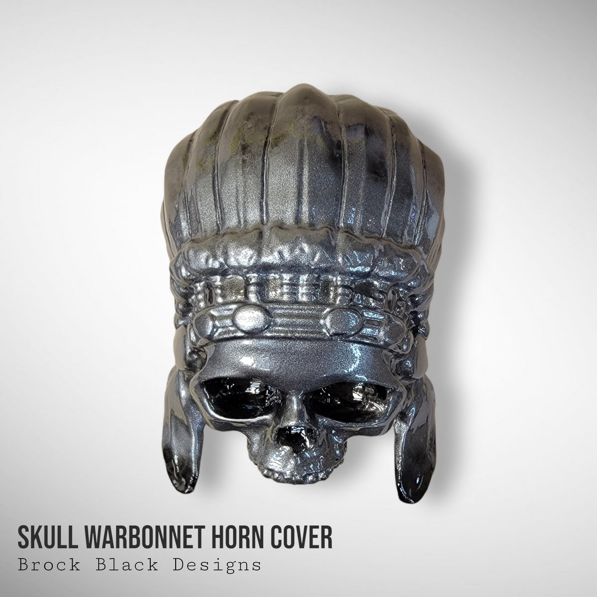 Color match Indian skull warbonnet Horn cover
