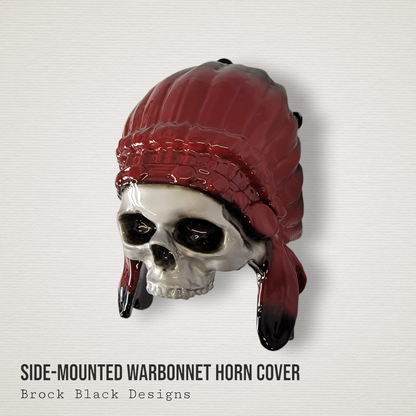 Color match Indian skull warbonnet Horn cover