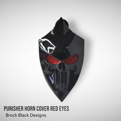 Custom Side-mounted horn cover with Punisher