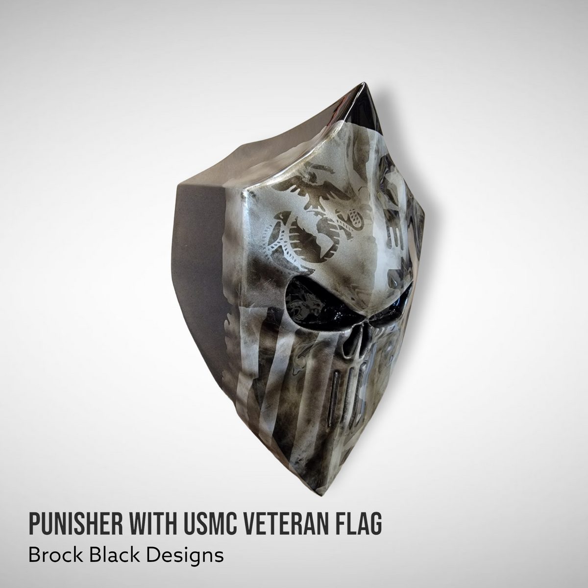 Harley horn 3D Punisher with USMC Veteran