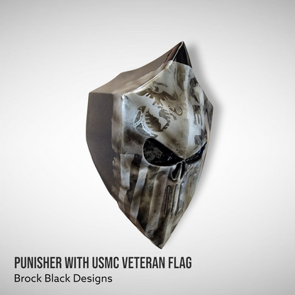 Harley horn 3D Punisher with USMC Veteran