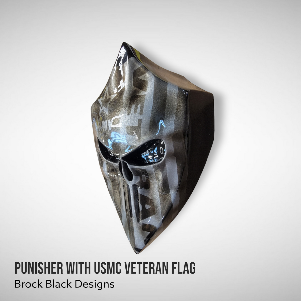 Harley horn 3D Punisher with USMC Veteran