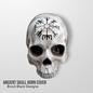 Horn cover with 3D Ancient skull theme