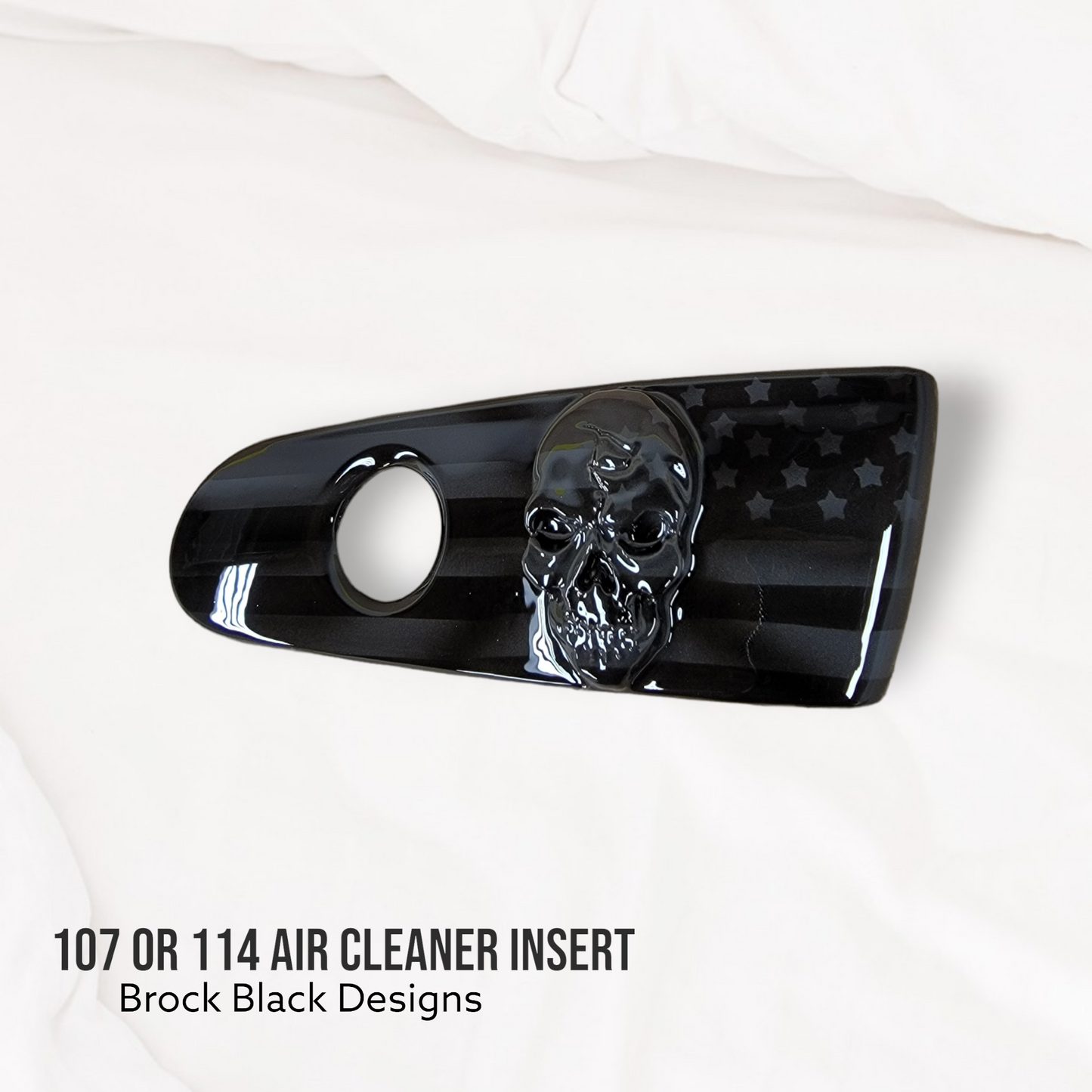 3D skull flag 107 or 114 air cleaner insert