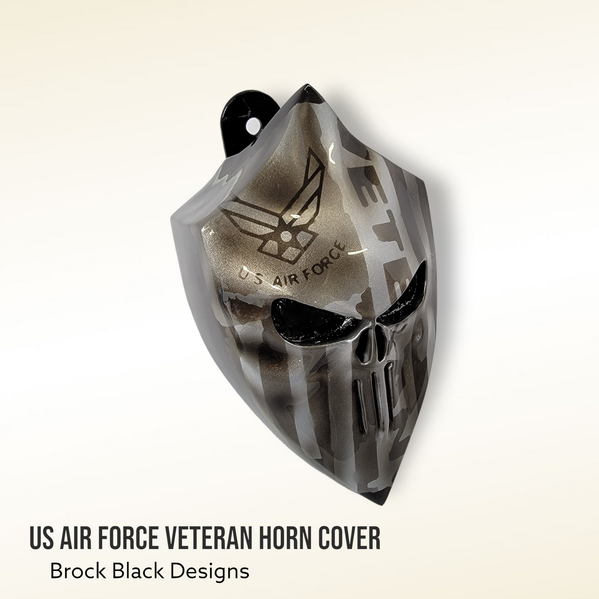 Punisher with US Air Force Veteran horn cover