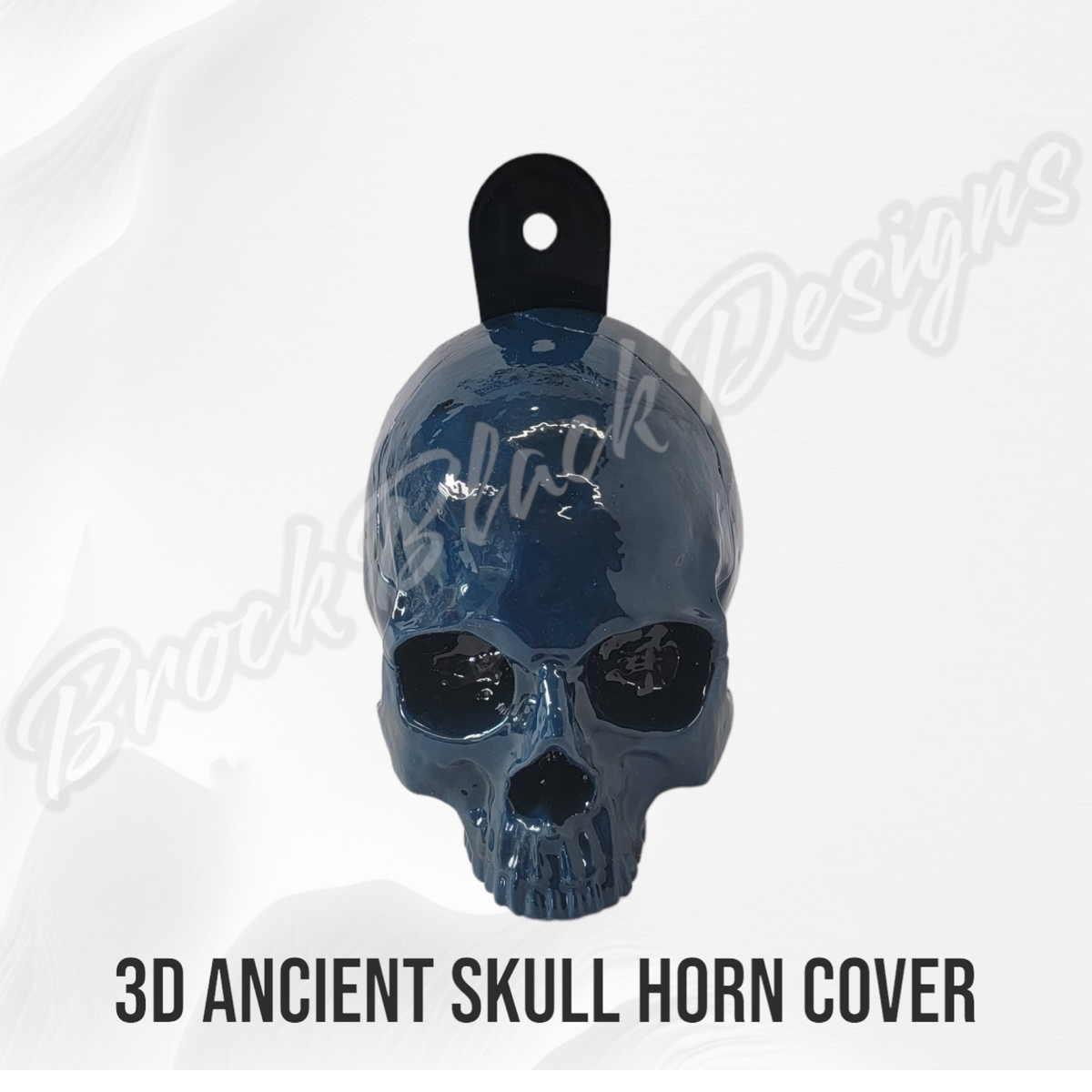 3D ancient skull chaos symbol horn cover