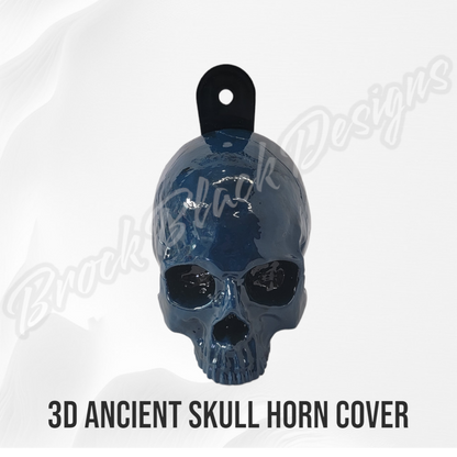 3D ancient skull chaos symbol horn cover