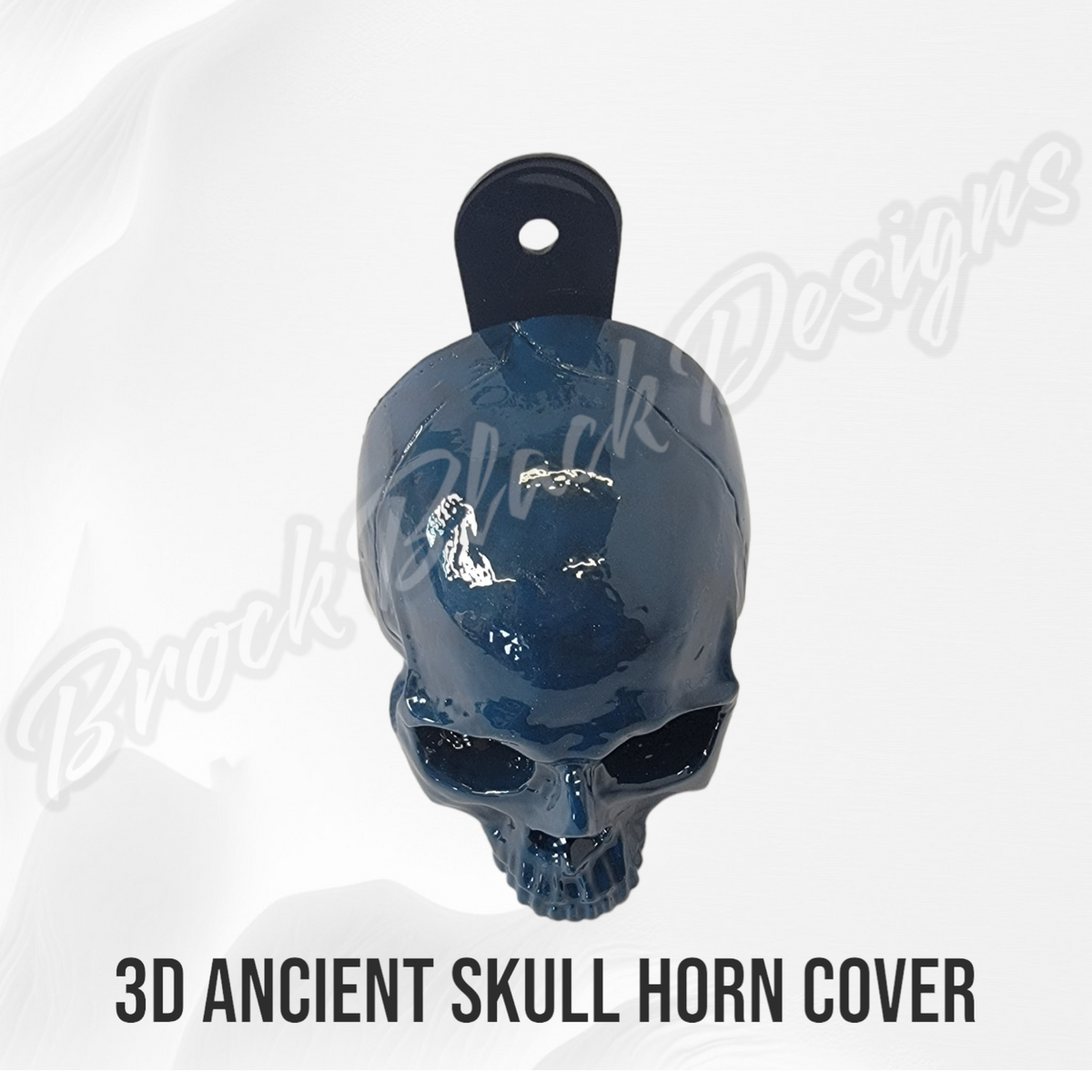 3D ancient skull chaos symbol horn cover