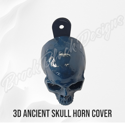 3D ancient skull chaos symbol horn cover