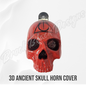 3D ancient skull chaos symbol horn cover
