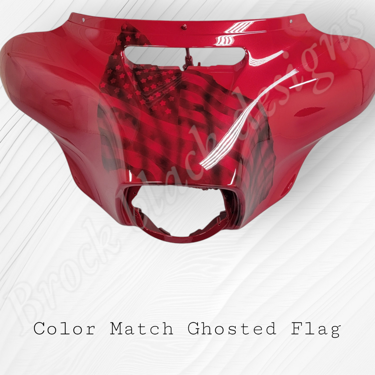 Fairing Ghosted tattered American flag