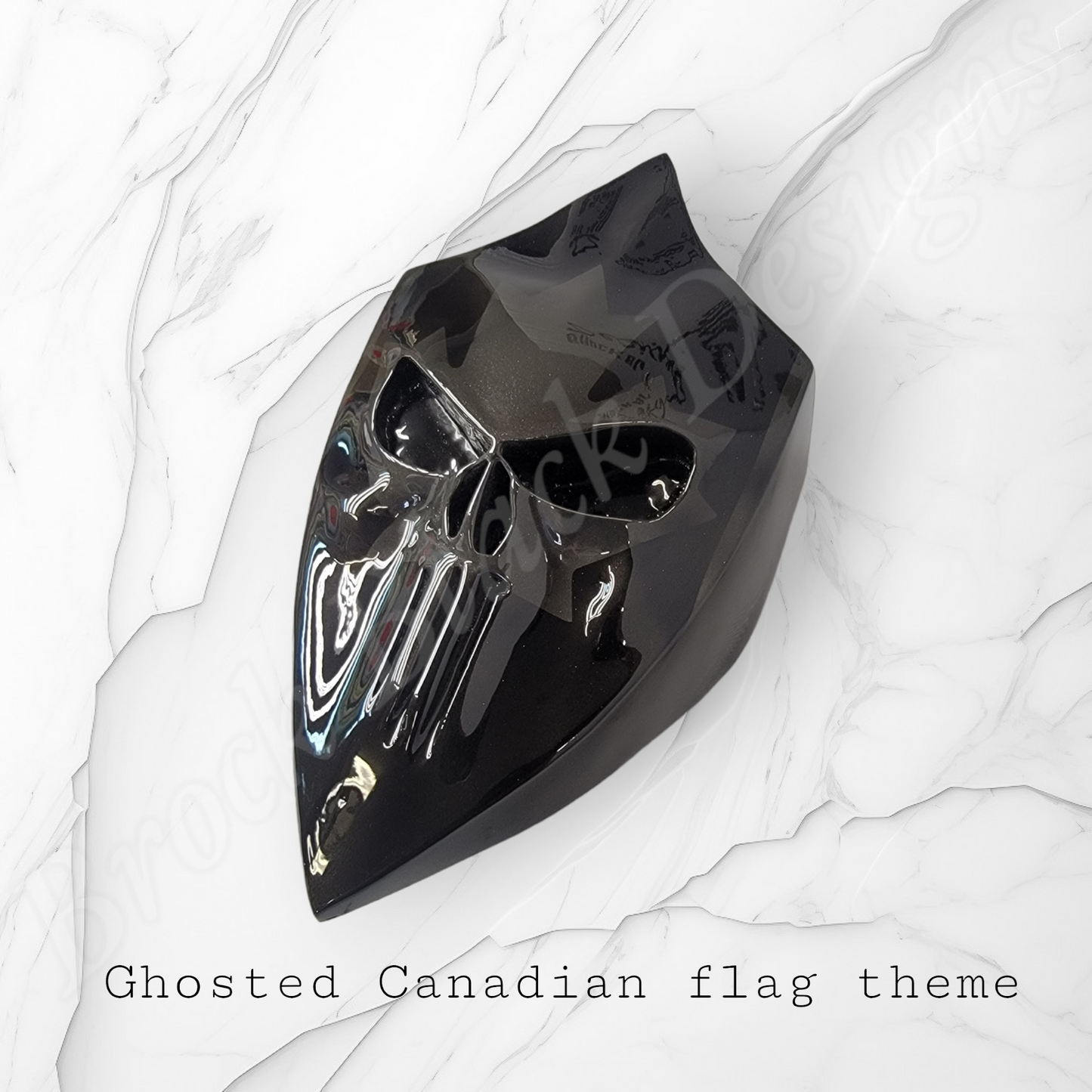 Punisher horn cover ghosted Canadian flag