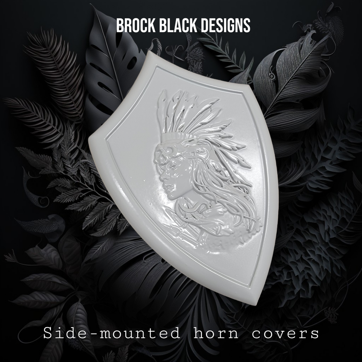 Side-mounted horn covers Native dream theme