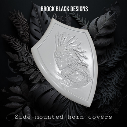 Side-mounted horn covers Native dream theme