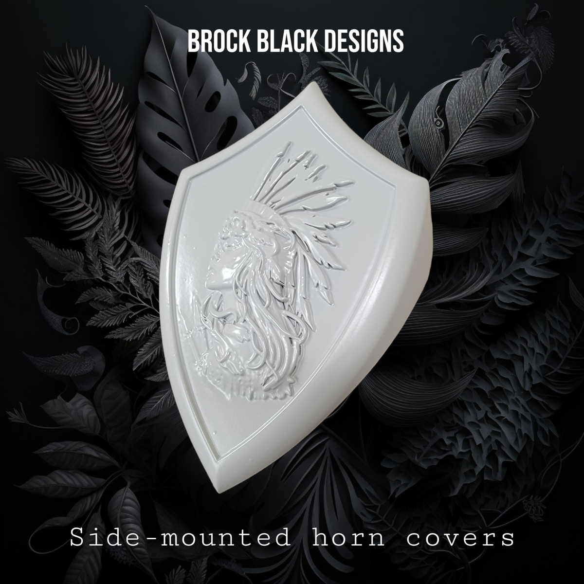 Side-mounted horn covers Native dream theme