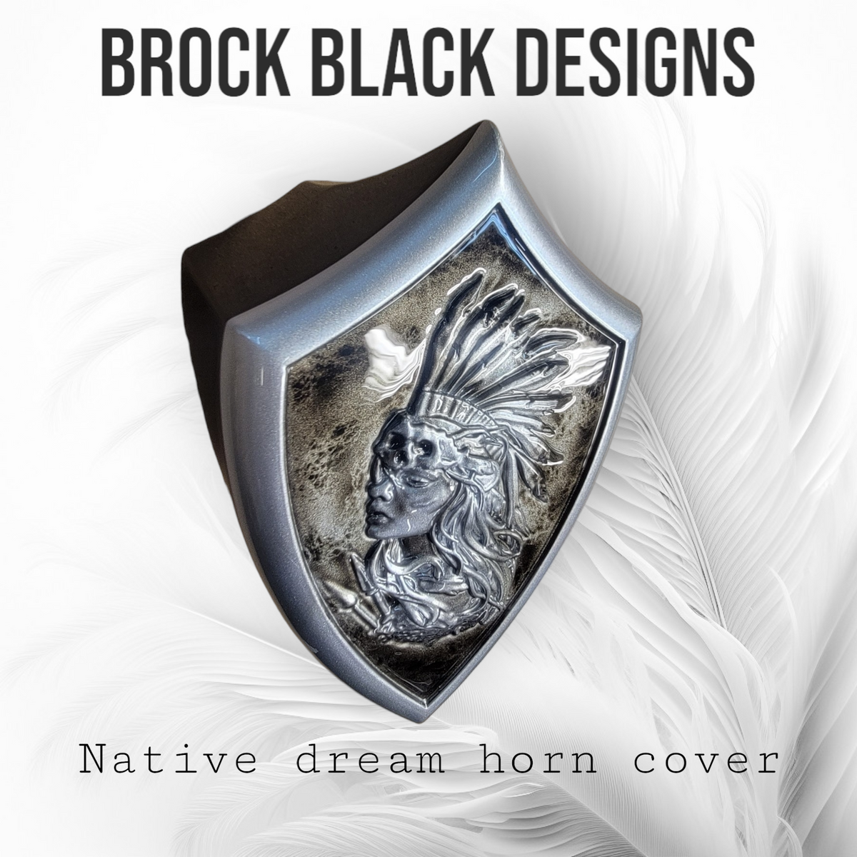 Side-mounted horn covers Native dream theme