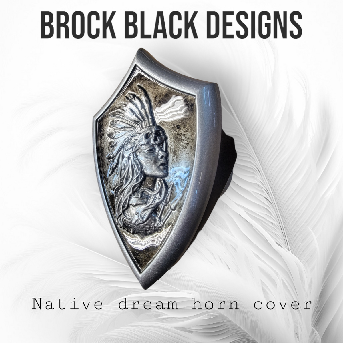 Side-mounted horn covers Native dream theme