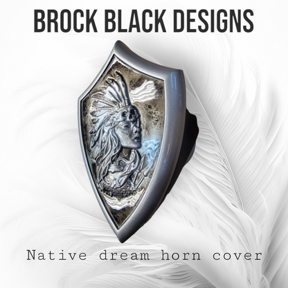Side-mounted horn covers Native dream theme